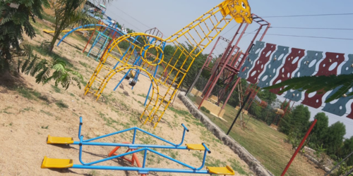 Children's playground at Camp Unity